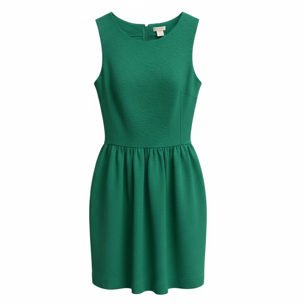 J. Crew Green Sleeveless Dress